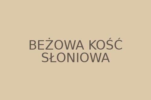 Kolor beżowa kość słoniowa