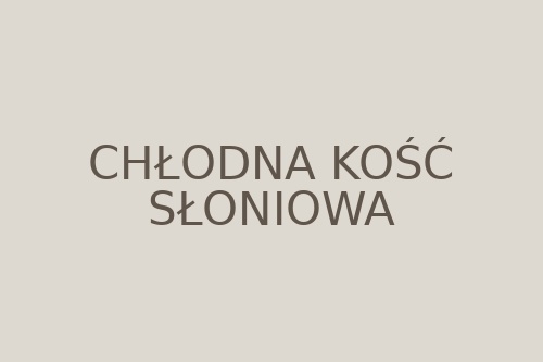 Kolor chłodna kość słoniowa