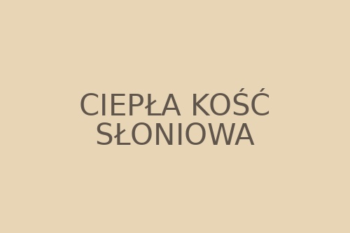 Kolor ciepła kość słoniowa