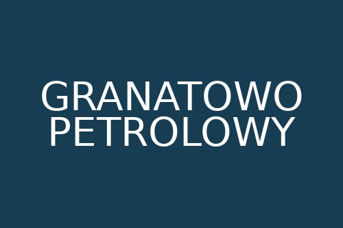 Kolor granatowo-petrolowy