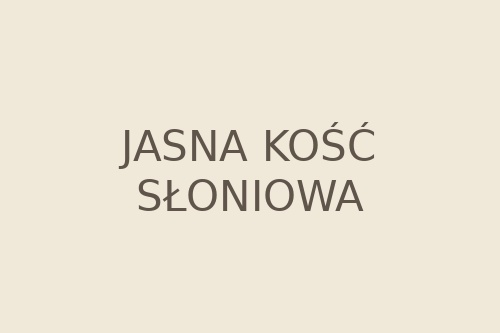 Kolor jasna kość słoniowa