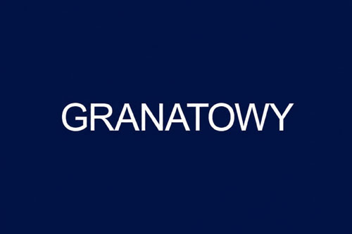 Kolor granatowy