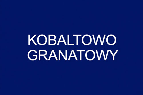 Kolor kobaltowo-granatowy