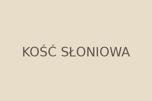 Kolor kość słoniowa