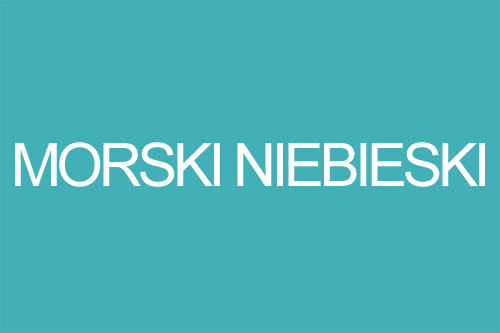 Kolor morski niebieski