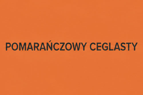 Kolor pomarańczowy ceglasty