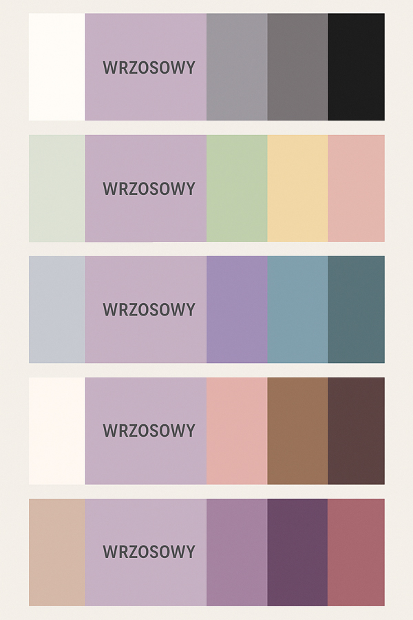 Kolory pasujące do koloru wrzosowego