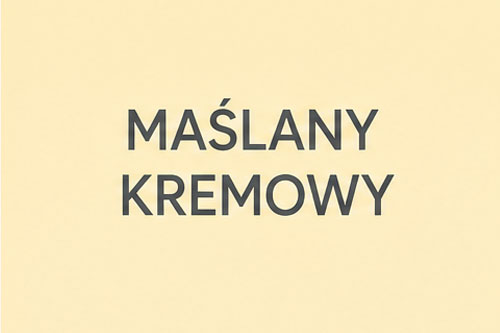 Kolor maślany kremowy