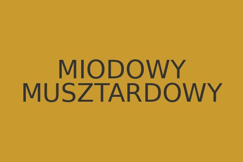 Kolor miodowy musztardowy