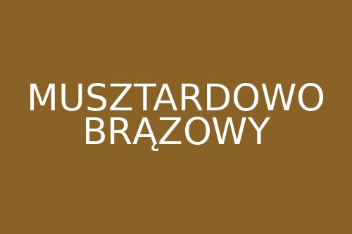 Kolor musztardowo-brązowy