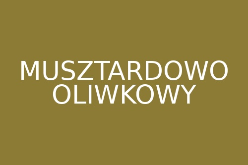 Kolor musztardowo-oliwkowy