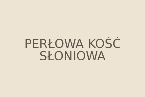 Kolor perłowa kość słoniowa