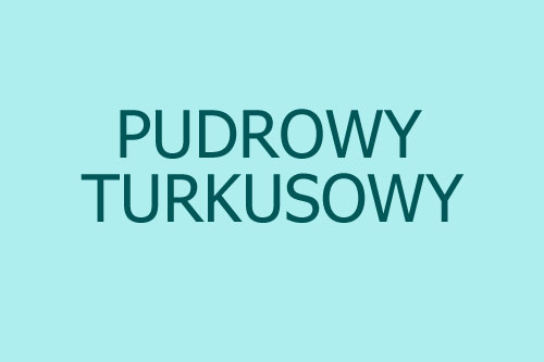 Kolor pudrowy turkusowy