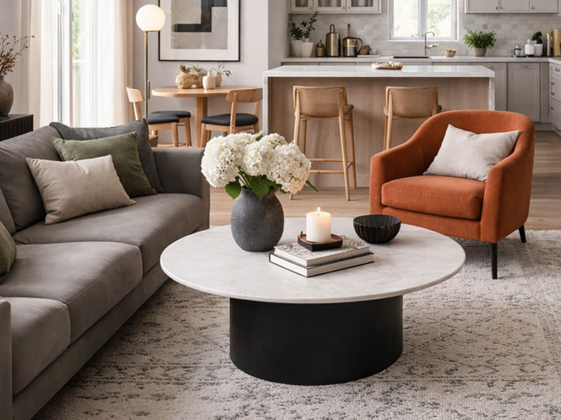 Punkt centralny w salonie