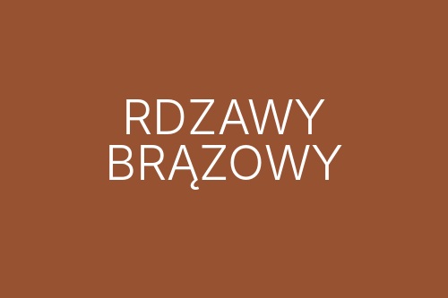 Kolor rdzawy brązowy