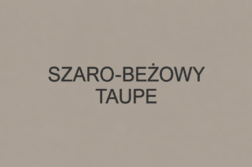 Kolor szaro-beżowy taupe