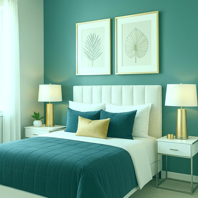 Turkusowa sypialnia nr3