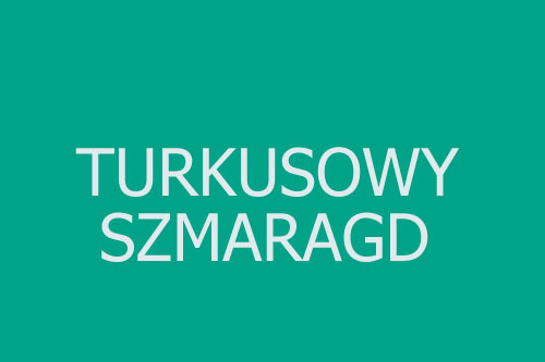 Kolor turkusowy szmaragd