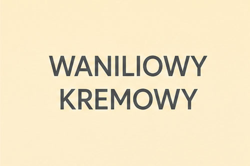 Kolor waniliowy kremowy